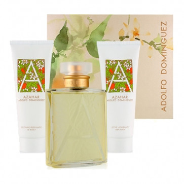 Adolfo Domínguez Lote AZAHAR Eau de toilette Vaporizador 100 ml + Loción corporal 75 ml + Gel de baño 75 ml