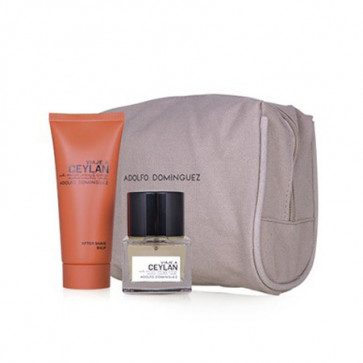 Adolfo Domínguez Lote VIAJE A CEYLAN Eau de toilette Vaporizador 100 ml + Aftershave 100 ml + Miniatura 10 ml