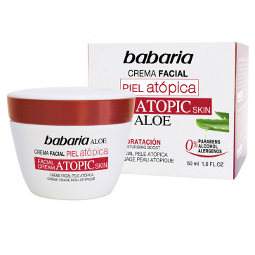 Babaria Aloe Créme Visage Peau Atopique 50 ml