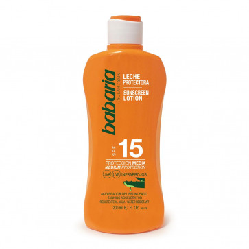 Babaria Leche protectora SPF15 Aloe Vera 200 ml