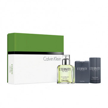 Calvin Klein Lote ETERNITY FOR MEN Eau de toilette Vaporizador 100 ml + Eau de toilette Vaporizador 20 ml + Desodorante Stick 75 gr