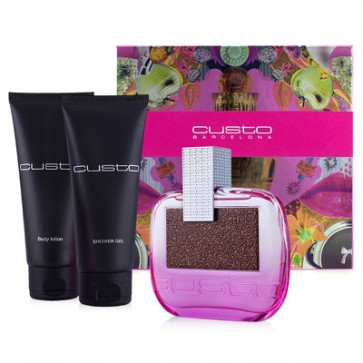 Custo Lote CUSTO WOMAN Eau de toilette Vaporizador 100 ml + Loción corporal 100 ml + Gel de ducha 100 ml