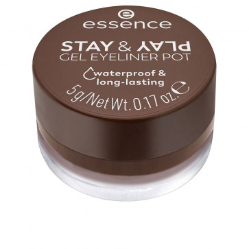 Essence Stay & Play Gel eyeliner pot - 02 Brown
