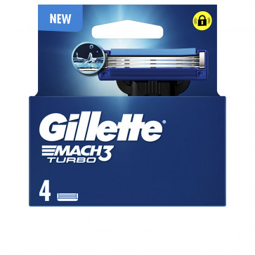 Gillette Mach 3 Turbo [Recarga] 4 ud