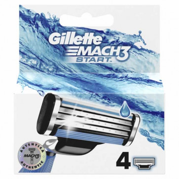 Gillette MACH3 START Recambios Cuchillas 4 u