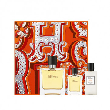 Hermès Lote TERRE D'HERMÈS Eau de toilette Vaporizador 100 ml + Aftershave bálsamo 40 ml + Miniatura 12,5 ml