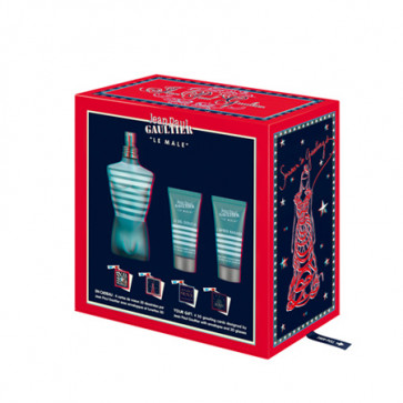 Jean Paul Gaultier Lote LE MALE Eau de toilette Vaporizador 125 ml + Gel de baño 30 ml + Aftershave 30 ml