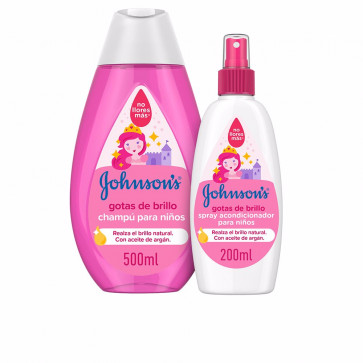 Johnson’s Lote GOTAS DE BRILLO Set para el cuidado del cabello