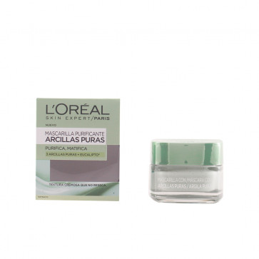 L'Oréal ARCILLAS PURAS Mascarilla purificante y matificante 50 ml