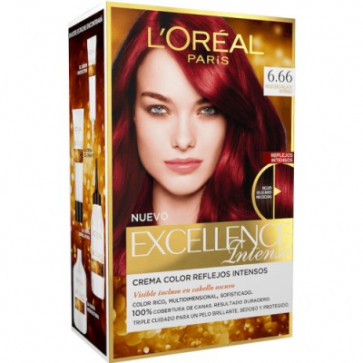 L'Oréal Excellence Intense - 6,66 Rojo escarlata intenso