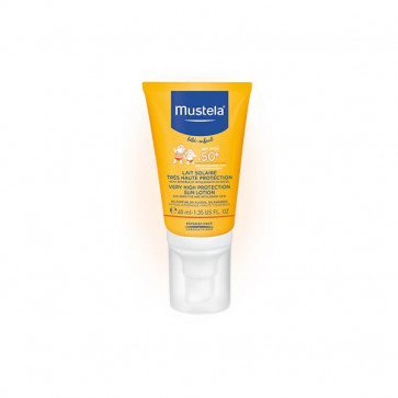 Mustela BEBE Lait solaire très haute protection spécial visage SPF50+ 40 ml