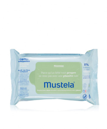 Mustela Bebé Toallitas limpiadoras 60 ud
