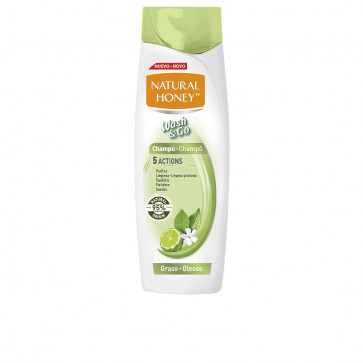 Natural Honey Wash & Go Champú graso 400 ml