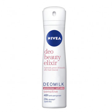 Nivea MILK BEAUTY ELIXIR SENSITIVE Desodorante spray 150 ml