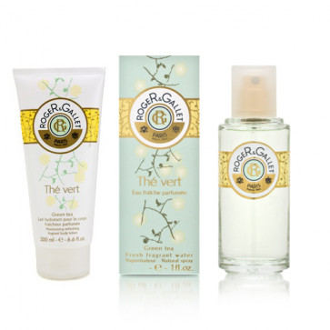 Roger & Gallet Lote GREEN TEA Eau de cologne Vaporizador 200 ml + Gel 75 ml