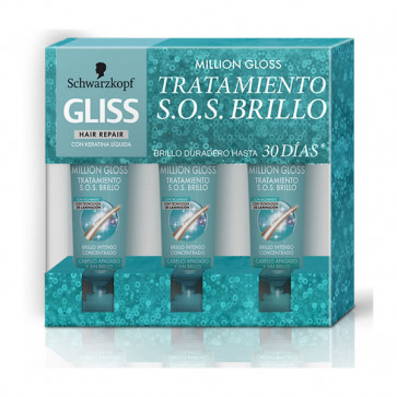 Schwarzkopf Gliss Million Gloss Tratamiento Brillo 3 ud