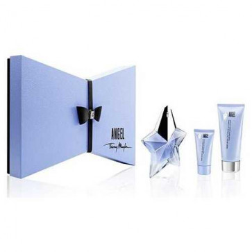 Thierry Mugler Lote ANGEL Eau de parfum Vaporizador Recargable 25 ml + Gel 30 ml + Loción corporal 100 ml