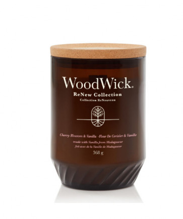 Woodwick Cherry Blossom & Vanilla - ReNew Scented Candle 1 ud