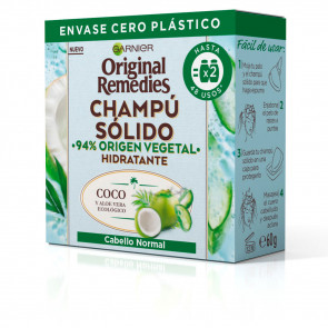 Garnier Original Remedies Champu solido hidratante de coco y aloe vera 60 g