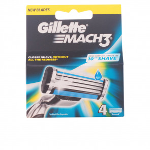 Gillette MACH 3 Cuchillas de Recambio 4 u New Blades